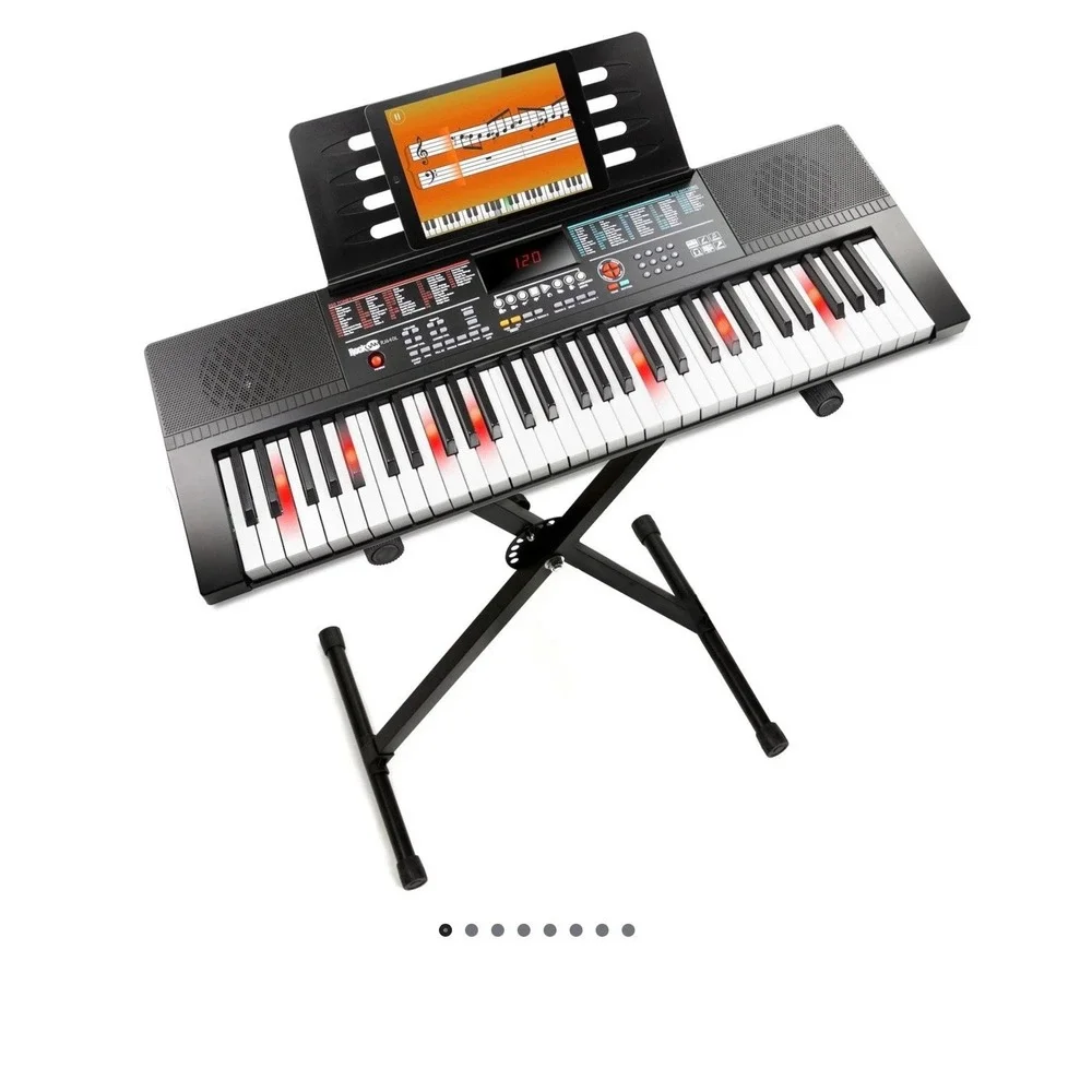 Rockjam 61Key Light Up Keyboard Piano Kit RJ640L-XS - With Stand NEW SEALED